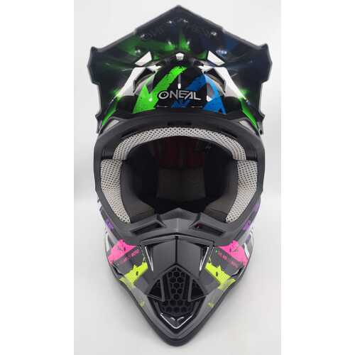 Oneal 1SRS Glitch Multicoloured MX Motocross Helmet Size Large 60cm