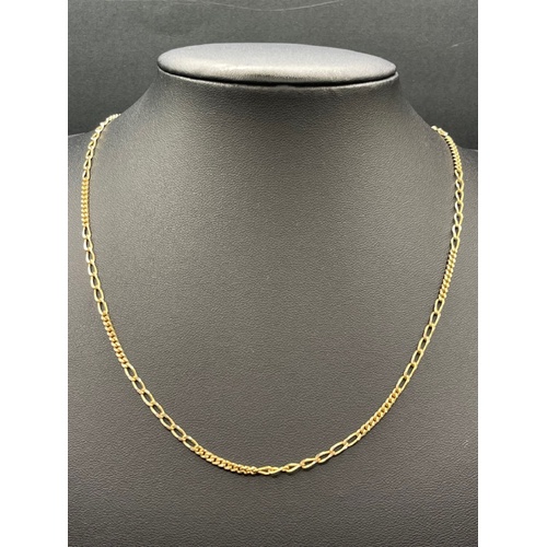 Ladies 9ct Yellow Gold Long Curb Link Necklace