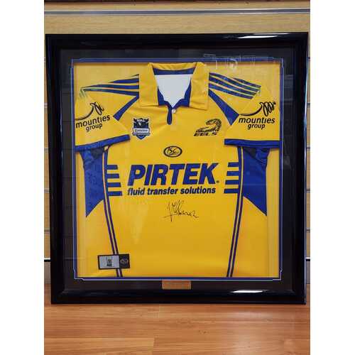 NRL Parramatta Eels Nathan Hindmarsh Framed Signed Jersey Circa 2005