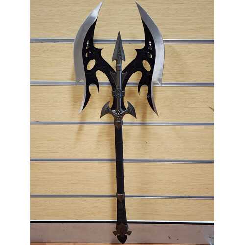 Kit Rae Black Legion Battle Axe 1.1 Scale Replica 89cm Long 420 Stainless Steel