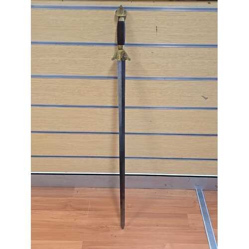 Unbranded Qi Gong Tai Chi Sword Ornamental with Chinese Engravings