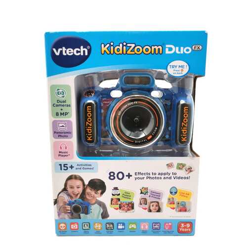 Vtech KidiZoom Duo FX Digital Zoom Camera Blue with Games for Kids