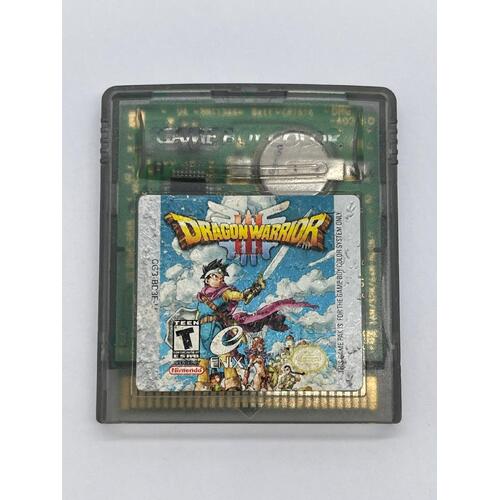 Genuine Dragon Warrior Nintendo Game Boy Color Video Game Cartridge