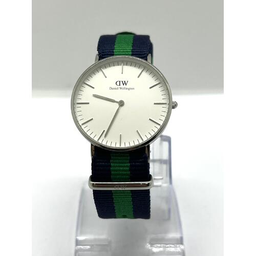 Daniel Wellington Classic Warwick White Dial Men's Watch with 2 NATO Straps