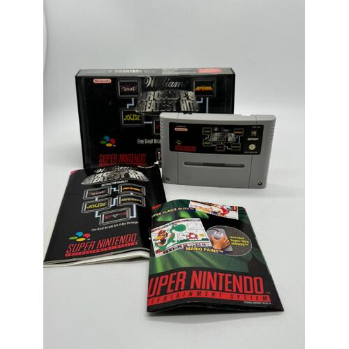 Nintendo SNES Arcades Greatest Hits Five Great Arcade Hits in One Package