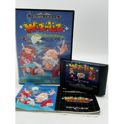 Sega Mega Drive Wiz N' Liz The Frantic Wabbit Wescue Cartridge Video Game