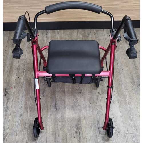 Care Quip Foldable Mobility Walker with Basket