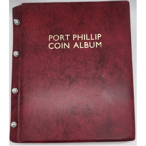 Port Philip Coin Album Assorted Australian Mixed Coins 1910s to 1990s