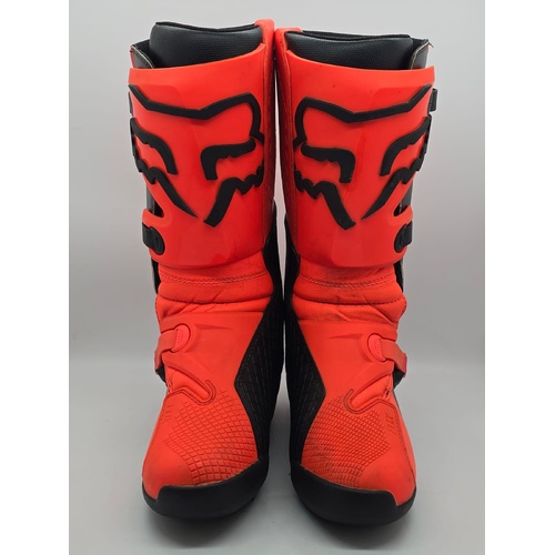 Fox Comp-25408 Adult Competition Boots Motocross Fluro/Orange Size Mens 9 US