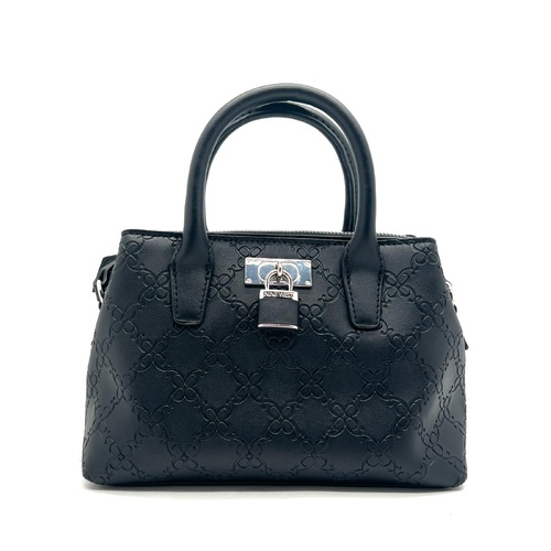 Nine West Josey Patterned Satchel Ladies Shoulder Bag Black