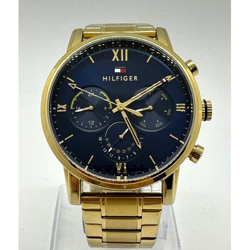 Tommy Hilfiger Sullivan Gold Tone Multifunction Men’s Analog Watch