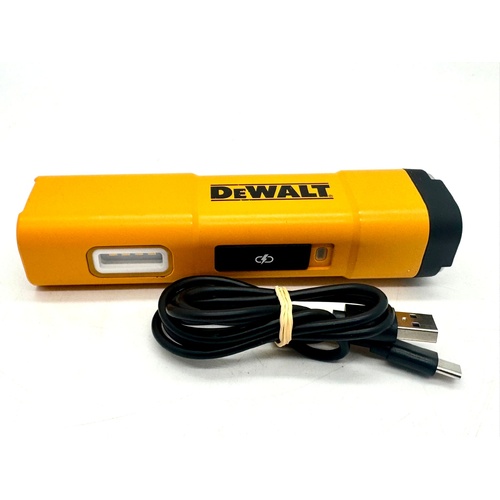 Dewalt DCL183 Rechargeable Portable Torch LED Flashlight with Charge Cable