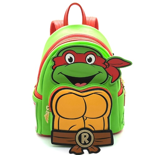 Loungefly Nickelodeon TMNT Raphael Cosplay 10 Inch Faux Leather Backpack