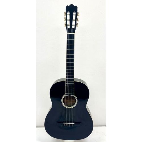 Ashton CG44 Nylon String Classic Acoustic Guitar Black 6 String