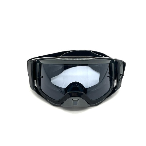 Fox Airspace Motocross Goggles Full Black with Cover Bag