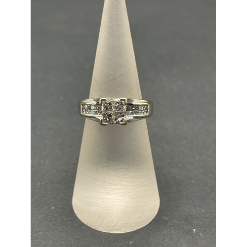 Ladies 18ct White Gold Diamond Ring