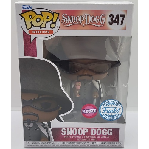 Funko Pop! Rocks Snoop Dogg 347 Flocked Special Edition Collectable Vinyl Figure