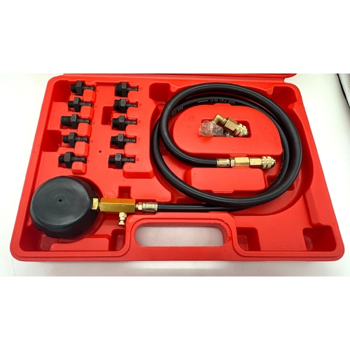 Boston Mechanic BM146 Quick Connect 14 Piece Oil Pressure Testing Kit in Case