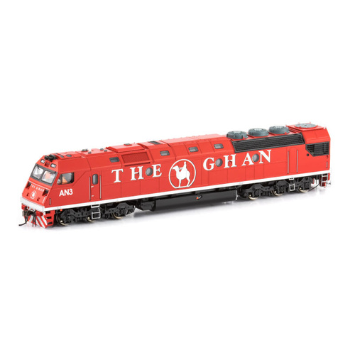 Auscision AN3 The Ghan Red and Silver HO Model AN Class Diesel Loco AM10638