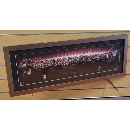 Pro Sports Queensland Maroons Photo Framed Memorabilia with COA 52 of 200