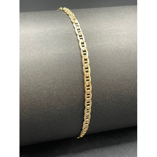 Ladies 9ct Yellow Gold Anchor Link Anklet