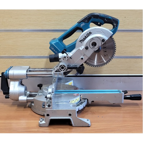 Makita DLS714 LXT Brushless Sliding Mitre Saw 190mm Skin Only with Dust Bag