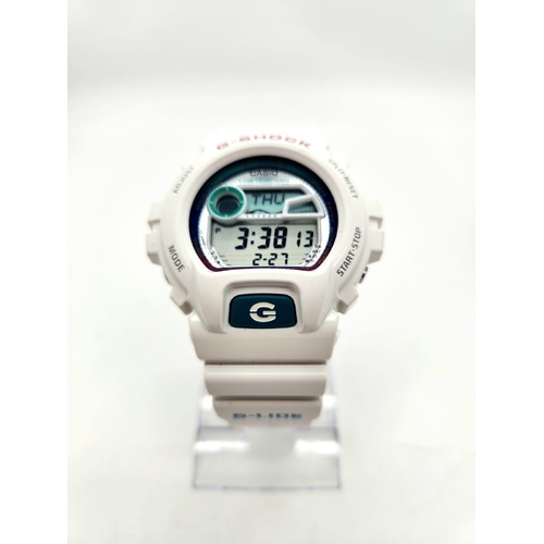 Casio G-Shock Glide Unisex Digital White Resin Band Watch GLX-6900