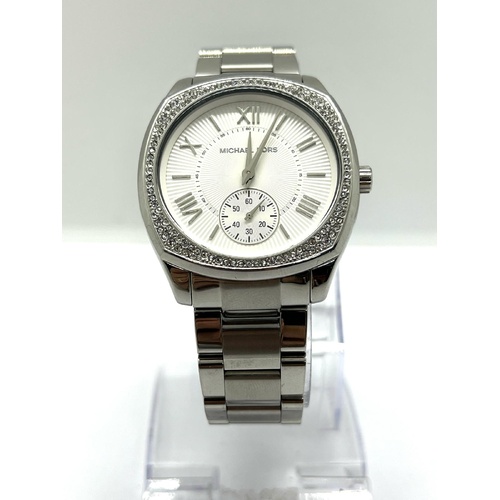 Michael Kors MK6133 Bryn Silver Dial Stainless Steel Ladies Quartz Watch