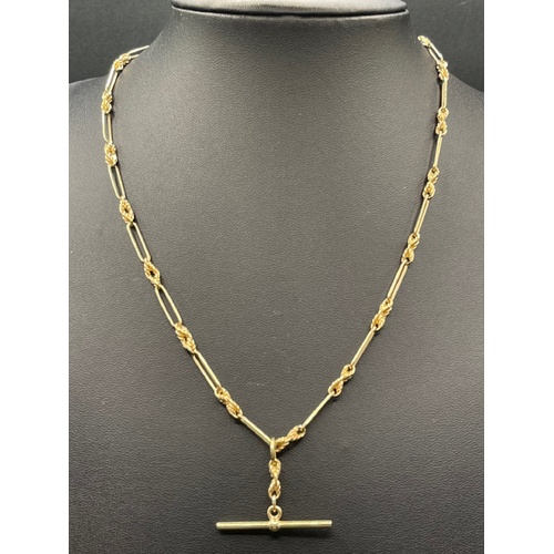 Ladies 9ct Yellow Gold Albert Chain Necklace