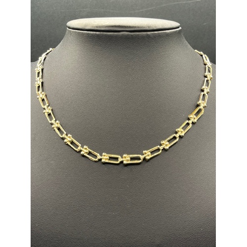 Ladies 18ct Yellow Gold Paperclip Link Necklace