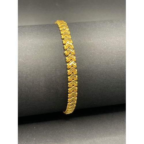 Ladies 22ct Yellow Gold Fancy Link Bracelet