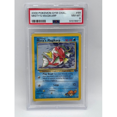 2000 Pokemon Gym Challenge Misty’s Magikarp #88 NM-MT 8 Collectable Card