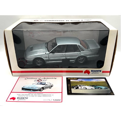 Biante Classics 1:18 Holden HSV Commodore VL Group A SS Car 11375/12000 with COA