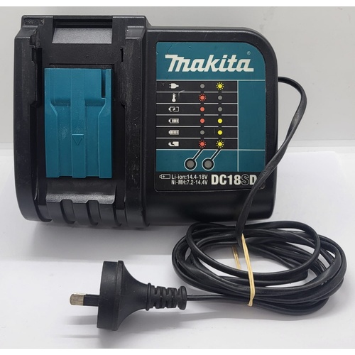 Makita DC18SD 14.4-18V Li-Ion Battery Charger Corded