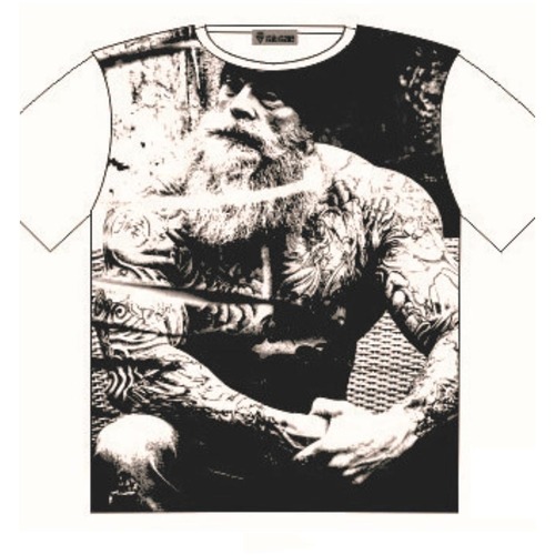 Tattooed Biker Body Builder T Shirt Street Fashion Mens Ladies  AU STOCK [Size: L - 42in/107cm Chest]